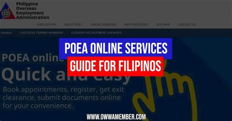 POEA central office booking